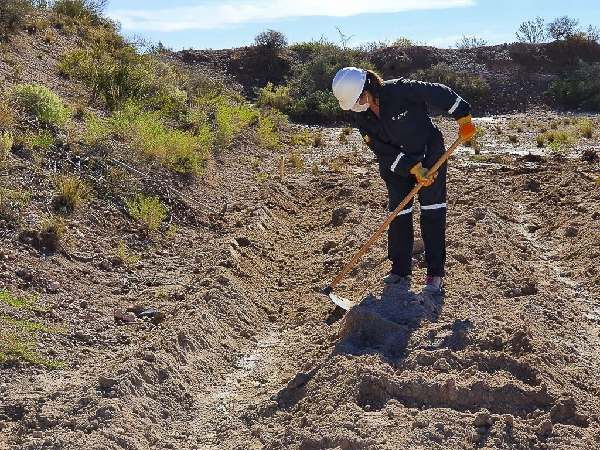 Trabajo de campo - toma de muestras de suelo